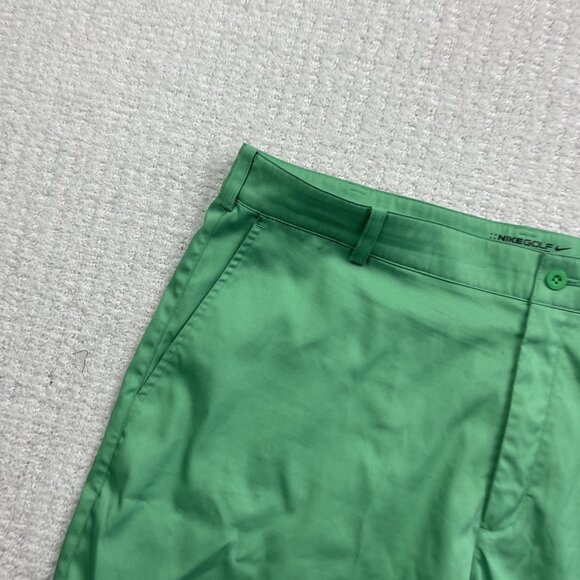 Nike Golf Shorts Mens Size 38 Lucky Green Flat Front Dri Fit Tour Performance - Picture 2 of 13